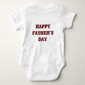 Fun Happy Father's Day-ontwerp Romper (Achterkant)