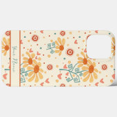 Fun Happy Flowers Leuk Patroon Inspirivity Hoesje (Achterkant (horizontaal))