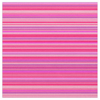 Fun, Happy, Girly Pink en Paarse Stripes Patroon Stof