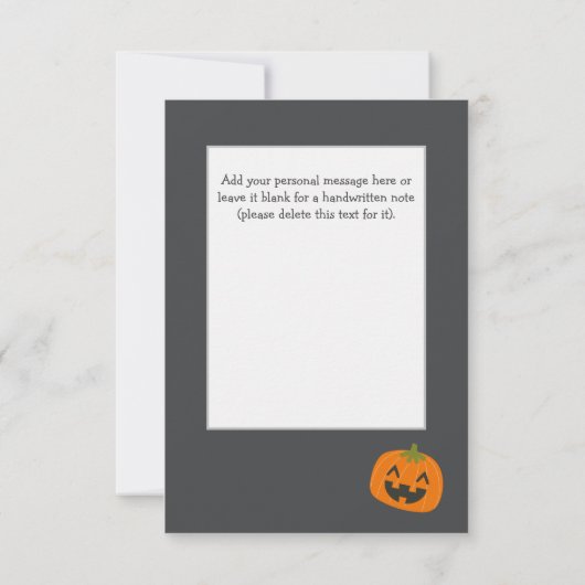 Fun "Happy Halloween" Pumpkin Custom (Achterkant)