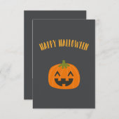 Fun "Happy Halloween" Pumpkin Custom (Voorkant / Achterkant)