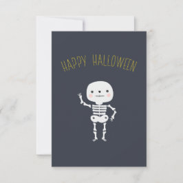 Fun "Happy Halloween"-skelet op maat