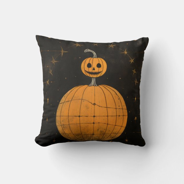 Fun Happy Halloween Trick or treat Bats Kussen (Voorkant)