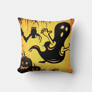 Fun Happy Halloween Trick or treat met spider Web Kussen