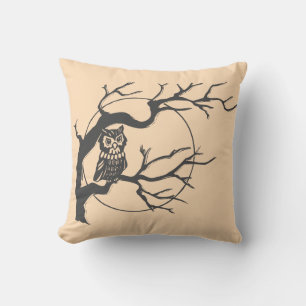 Fun Happy Halloween Trick or treat Owls Kussen