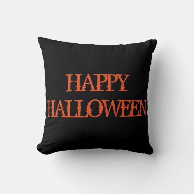 Fun Happy Halloween Trick or treat Spider met web Kussen (Voorkant)