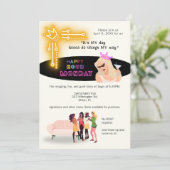 Fun Happy Hour Maandag Uitnodigen voor Vrouwen Kaart (Staand voorkant)