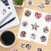 Fun Happy Photo Bubble Custom-Cut Vinyl Sticker