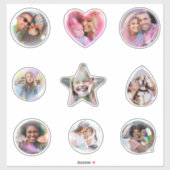 Fun Happy Photo Bubble Custom-Cut Vinyl Sticker (Vel)