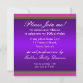 Fun Happy Pink Scrunchy Birthday Party Invitation Kaart (Achterkant)