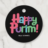 Fun Happy Purim Label (Achterkant)