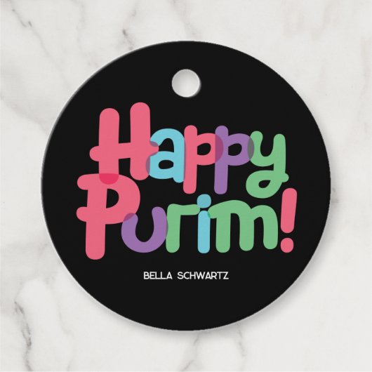 Fun Happy Purim Label (Voorkant)