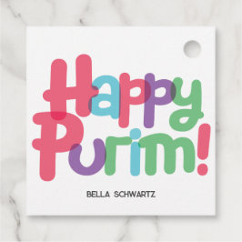Fun Happy Purim Label