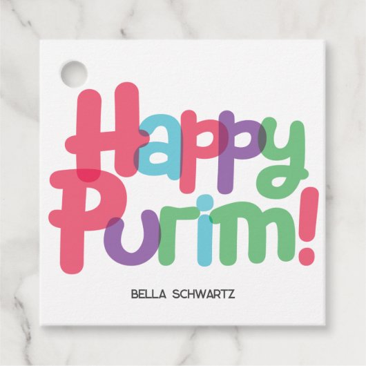 Fun Happy Purim Label (Voorkant)