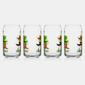 Fun Happy St Patricks Day HOWDY Cowboy Blikvorm Glas (Links)