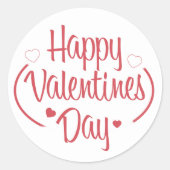 Fun Happy Valentine's Day Sticker (Voorkant)