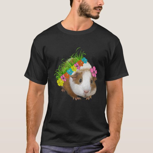 FUN HAWAIIAN GUINEA PIG POLYNESIAN STYLE T SHIRT (Voorkant)