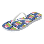 Fun Hawaiian Shirt Cartoon Cow Teenslippers (Schuin)