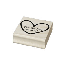 Fun Heart Sharp Wedding Branding Stamp Sjabloon