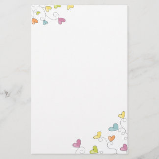 Fun Hearts Briefpapier