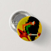 Fun Heavy Metal Guitarist Rock Music Button Badge  (Voorkant /achterkant)