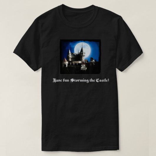 Fun hebben het T-shirt van het Castle-gebouw gesta (Design voorkant)