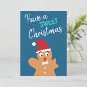 Fun heeft een lekkere kerstman. kaart (Staand voorkant)