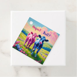 Fun Heifer of Bull Gender onthullen Bedankjes Labels