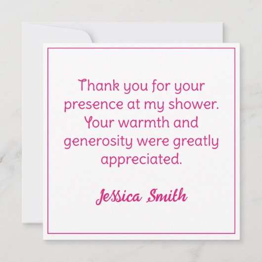 Fun Heifer of Bull Gender onthullen Bedankkaart (Achterkant)