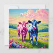 Fun Heifer of Bull Gender onthullen Bedankkaart (Voorkant)