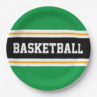 Fun Helder Groen Zwart Geel BASKETBAL Strepen