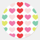 FUN heldere kleurrijke BOLD | VROLIJKE kerstvakant Ronde Sticker (Voorkant)