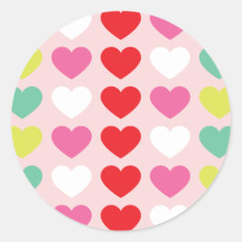 FUN heldere kleurrijke BOLD | VROLIJKE kerstvakant Ronde Sticker