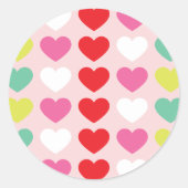 FUN heldere kleurrijke BOLD | VROLIJKE kerstvakant Ronde Sticker (Voorkant)