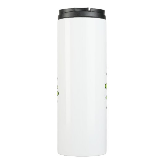 Fun heldere pauw vogelillustratie thermosbeker (Achterkant)