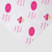 Fun, heldere roze koekjes elke dag van de dag tissuepapier (Detail)