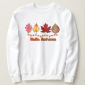 Fun "Hello Autumn" Sweater (Design voorkant)