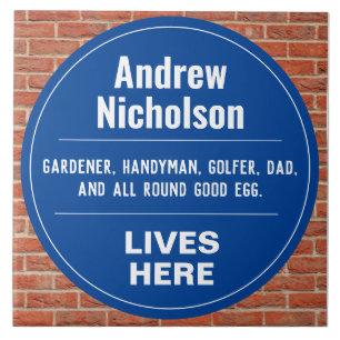 Fun herdenkingsstijl Wall Plaque Tegeltje