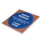 Fun herdenkingsstijl Wall Plaque Tegeltje (Zijkant)