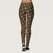 Fun Herfst polka puntpatroon vrouwen leggings (Achterkant)