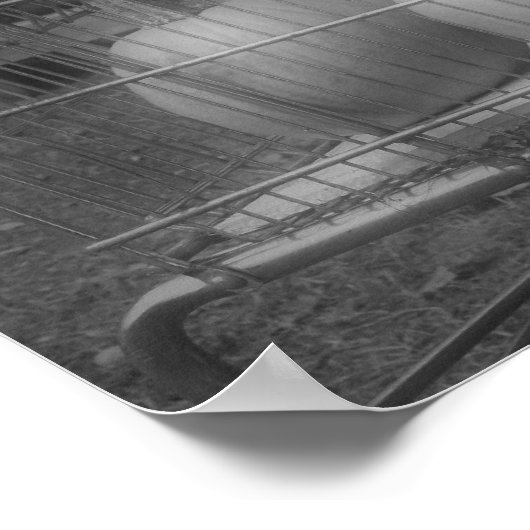 Fun Herfst Pumpkins Black White Photo Print (Hoek)