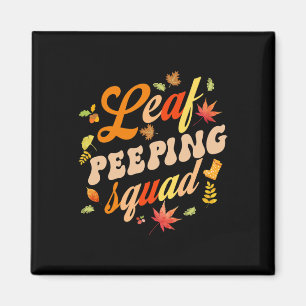 Fun Herfst seizoen laat Peeper Leaf Peeping Squad Magneet