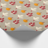 Fun Herfst Seizoensgebonden partijomslag patroonbl Cadeaupapier (Hoek)