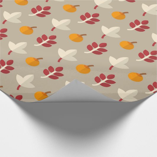 Fun Herfst Seizoensgebonden partijomslag patroonbl Cadeaupapier (Hoek)