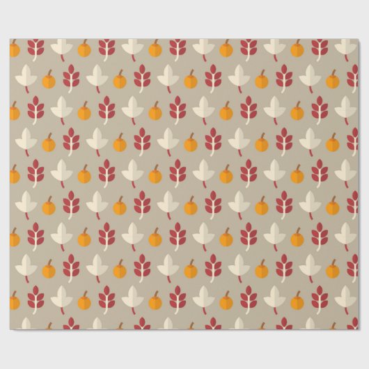 Fun Herfst Seizoensgebonden partijomslag patroonbl Cadeaupapier (Vlak)