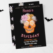 Fun Herfst Sugar Skull Birthday Kaart