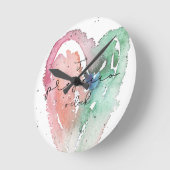 Fun Het is Prosecco O'Clock Waterverf Ronde Klok (Hoek)