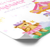 Fun Hete Luchtballon Carrousel Baby shower Welkom Poster (Hoek)