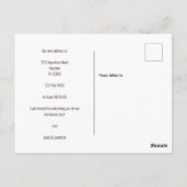 Fun Highland Koe Cream Nieuw Adres Briefkaart (Achterkant)