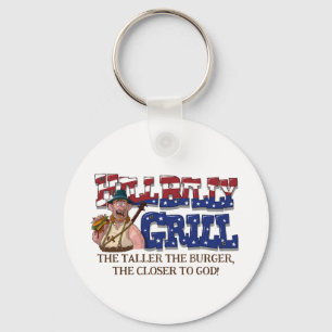 Fun HillBilly Grill Denmark Sleutelhanger! Sleutelhanger